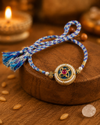 Elevate Your Celebrations with Our Premium Bhaiya Bhabhi Rakhi Set Featuring Exquisite Jadau Bangles - House of RangReethi