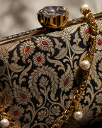 Banarasi Silk Clutch Bag | Handcrafted Indian Heritage