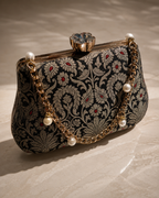 Banarasi Silk Clutch Bag | Handcrafted Indian Heritage