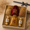 Exquisite Ferrero Rocher & Dry Fruit Rakhi Gift Hamper for Unforgettable Celebrations - House of RangReethi