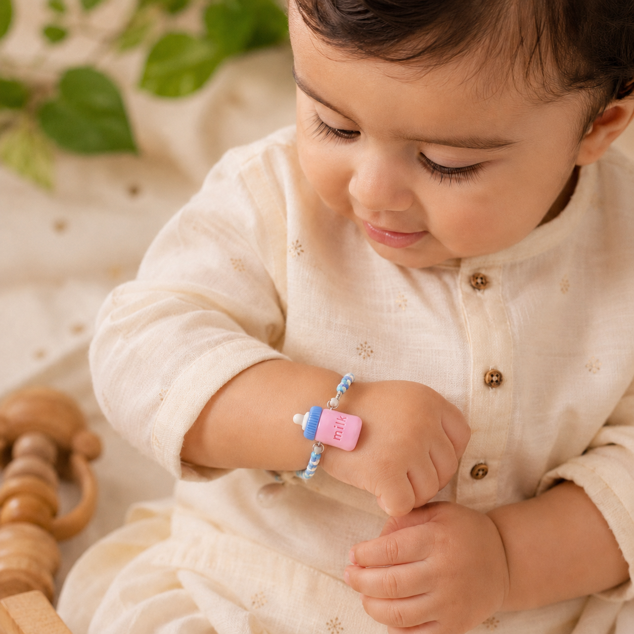New Born Baby Milk Bottle Rakhi