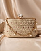 Banarasi Silk Clutch Bag | Handcrafted Indian Heritage