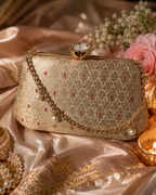 Banarasi Silk Clutch Bag | Handcrafted Indian Heritage