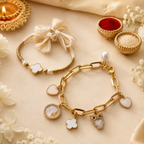 Signature Ivory & Clover Bhaiya Bhabhi Rakhi Set