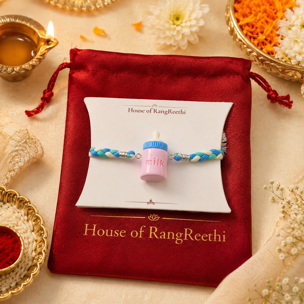 New Born Baby Milk Bottle Rakhi