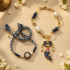 Elegant Jadau Kundan Bracelet Set - A Timeless Treasure for Every Celebration
