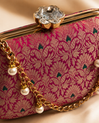 Banarasi Silk Clutch Bag | Handcrafted Indian Heritage