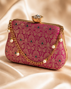 Banarasi Silk Clutch Bag | Handcrafted Indian Heritage