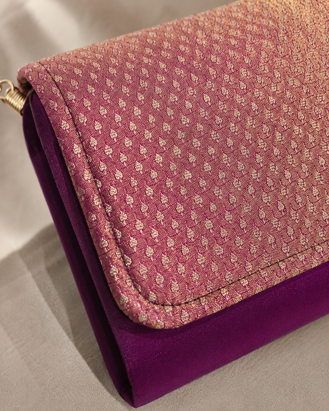 Silk Dibbi Clutch Bag | Patola, Brocade & Bandhani