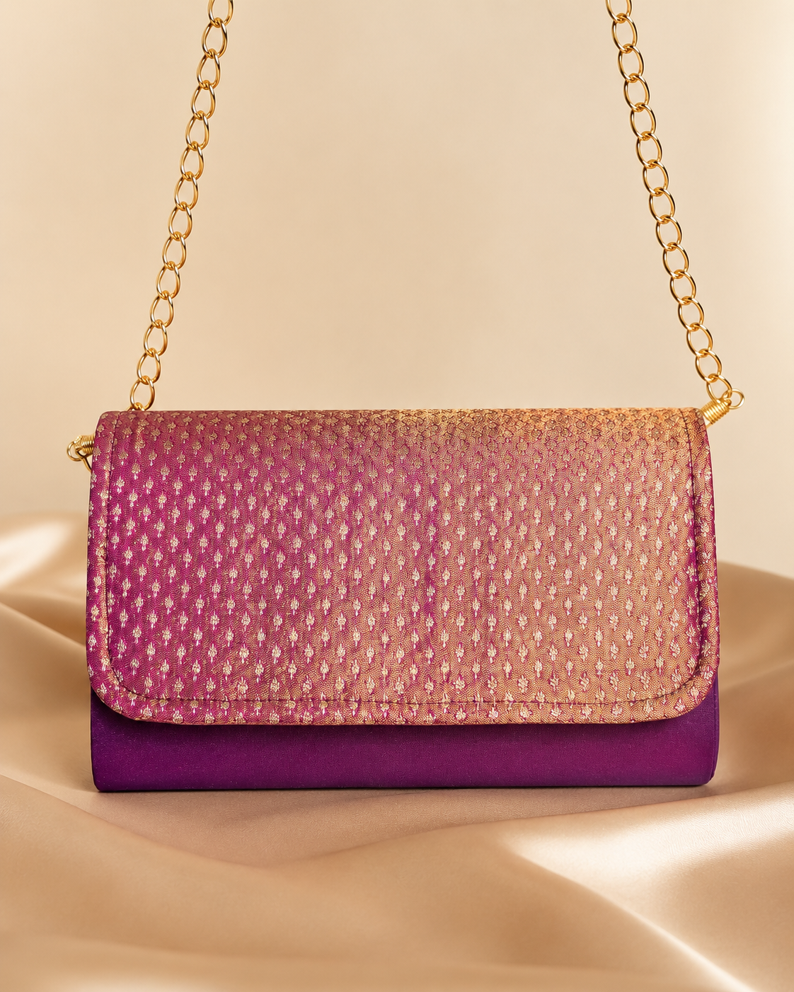 Silk Dibbi Clutch Bag | Patola, Brocade & Bandhani