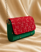 Silk Dibbi Clutch Bag | Patola, Brocade & Bandhani