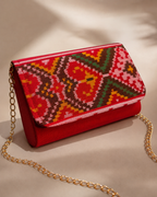 Silk Dibbi Clutch Bag | Patola, Brocade & Bandhani
