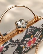 Patola Silk Clutch Bag with Handle | Heritage of Festive Colours