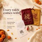 Divine Ganesha Rakhi | Handcrafted Spiritual Rakhi for Brother - House of RangReethi